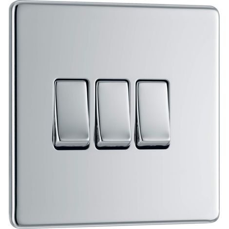Assiette Plate sans poli 10 AX Interrupteur de lampe 3 modules 2 positions (1/5)