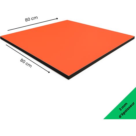 Panneau aluminium composite nan 800x800 mm – Épaisseur 3 mm – Plaque rigide déco ou pro, intérieur/extérieur