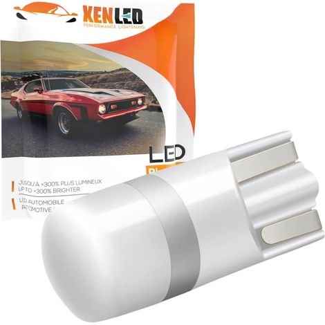 AMPOULE LED T10 W5W ANGLE-360 6V (BLANC CHAUD 4000K) - VOITURE ANCIENNE OU PINBALL (1/5)
