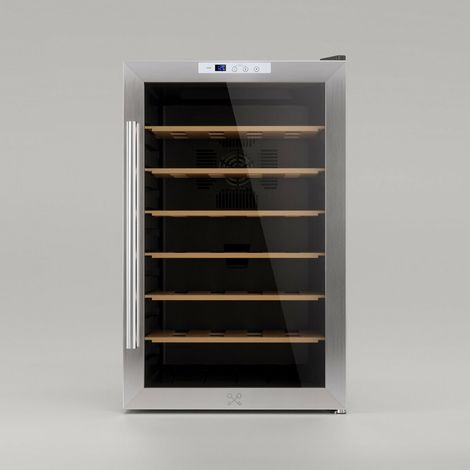 Cave à vin de service 28 bouteilles – Capacité 70 L – Réglage électronique 11°C à 18°C – Système anti-vibration et thermoélectrique – Les Petits Champs