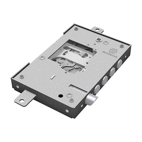 SERRATURA METALLO APPLICARE NUDA 2500 SECUREMME  S/CUORE TRIPL+SCR IP.MM 28 E.MM 63 SX
