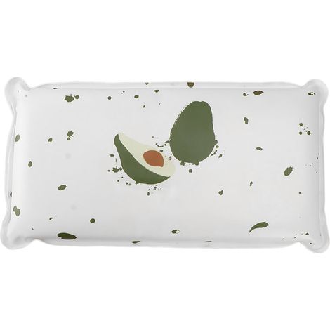 Oreiller rafraîchissant pour enfants étudiants, vert avocat, en tissu doux hypoallergénique lavable, motif cartoon, effet frais immédiat (1/5)