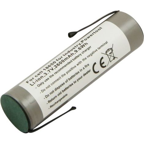 Batterie pour Gardena / Kärcher Li-ion 18650 3,7V 2600mAh 9.6Wh avec Cosses Z