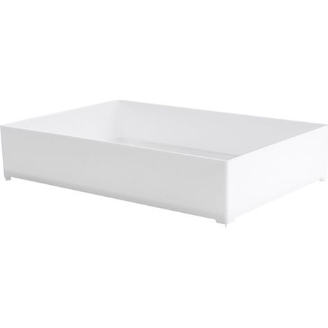 Boîte de rangement de bureau multifonctionnelle et décorative de grande capacité en PP, idéale pour ranger les cosmétiques. Organisateur de bureau. (1/4)