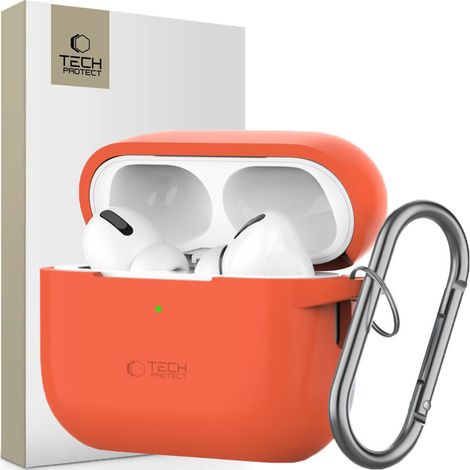 Tech-Protect Silikonhaken für Apple AirPods Pro 1/2, neonorange (1/5)