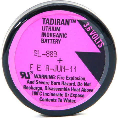 Tadiran - Pile lithium SL-889/P 1/10D 3.6V 1Ah 3PFR (1/3)