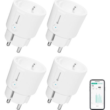 Mini Prise Connectée WiFi, Mesure de Consommation Électrique, Prise intelligente APP Contrôle, Horaires et Minuterie (1/5)