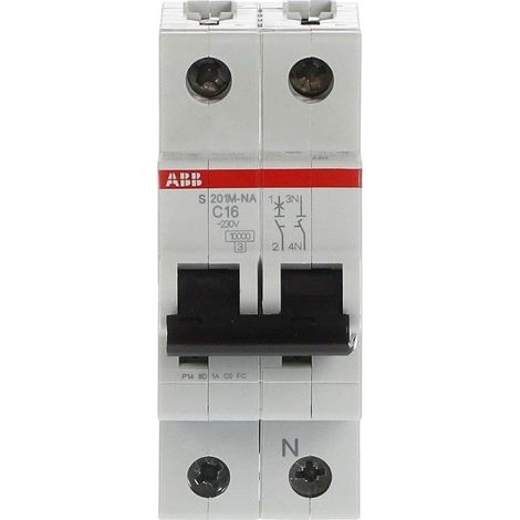 Disjoncteur S200M 1P+N (Neutre à droite) C16 10kA NA - ABB2CDS271103R0164