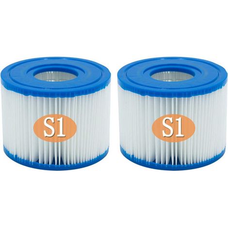 Cartouches de Piscine Type S1 faciles à Installer 6filtres, Bleu (1/5)