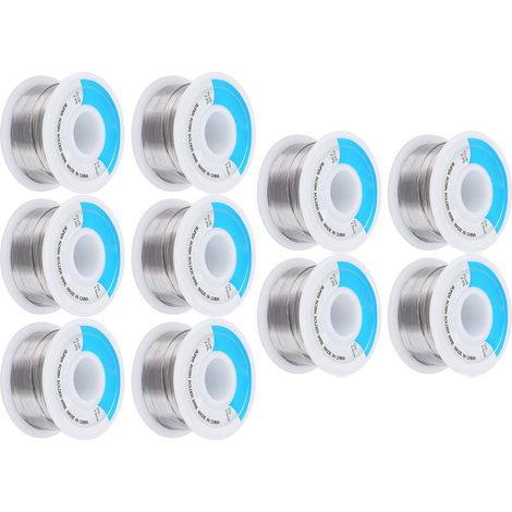10 fils d'étain haute pureté, point de fusion bas, pour soudure, fournitures industrielles, 0,6 mm, 100 g (1/5)