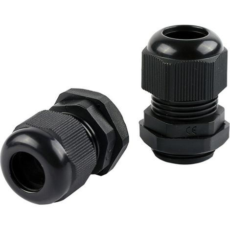 Cable Gland - IP68 Etanche - Raccord Nylon Réglable avec Écrou de Blocage - Pour Boîtes de Dérivation - Lot de 10 (1/5)