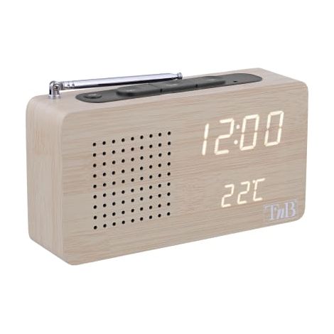 JOY - Radio despertador LED FM Diseño de moda - Radio despertador LED - 1 alarma programable