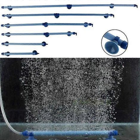 Barre de diffusion d'air pour aquarium avec ventouse pour poissons - Accessoires pour aquarium - 18 cm (7 pouces) (1/4)