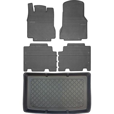 Juego de alfombrillas de goma para coche y maletero para Mercedes Clase A W168 Hatchback (2001-08.2004).