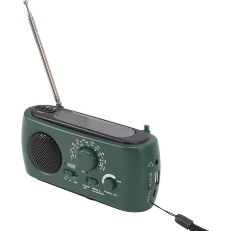 Notfallradio mit Multifunktionsmodus (AM/FM/SWP), tragbarer Powerbank, Solarradio für Camping und Outdoor-Aktivitäten (1/5)