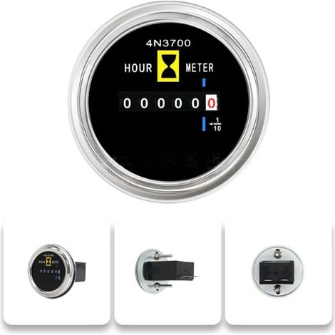 Compteur horaire de fonctionnement 52 mm 4N3700 pour chargeuse (1/5)