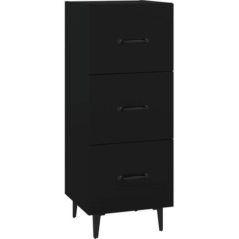 Sideboard Schwarz 34,5x34x90 cm Holzwerkstoff vidaXL (1/3)