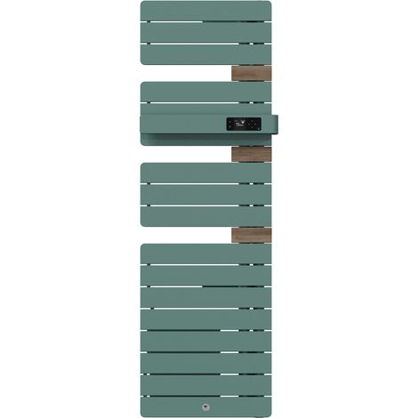 THERMOR - Sèche-serviettes connecté Allure 4 étroit 1600W Eucalyptus/Chêne Mat à droite - 483349 (1/2)