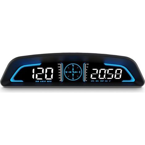 Geschwindigkeitsmesser, Satellitensignalempfang, Geschwindigkeitsanzeige und weitere Funktionen, Head-up-Display für alle Fahrzeuge