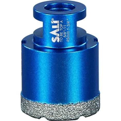 Foret diamanté pour carrelage 45 mm Couronne diamantée Filetage M14 Foret à sec Foret diamanté Foret pour verre Kit de scies cloches pour céramique, granit, porcelaine, carrelage, grès cérame (1/5)
