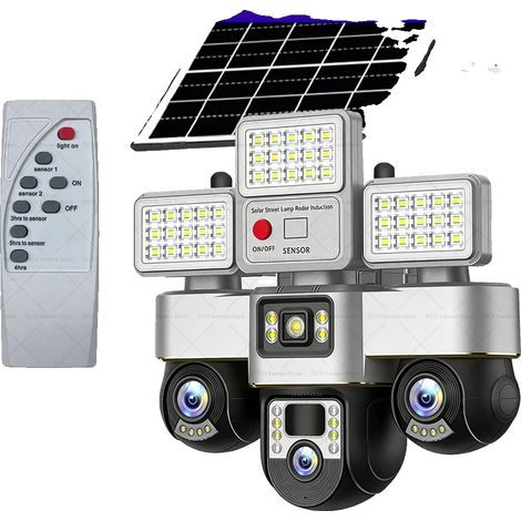 Cámara de vigilancia con energía solar, monitoreo remoto, cámaras solares 4G (1/2)