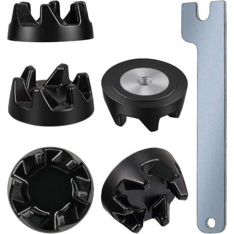 Lot de 6 raccords de rechange pour blender KitchenAid WP9704230 (réf. 9704230), avec 1 clé. Compatible avec les modèles KitchenAid WP9704230VP et WP9704230. (1/5)