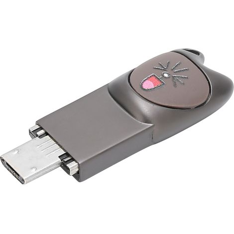 Clé USB 2.0 haute vitesse avec adaptateur pour Android (gris foncé 32 Go) (1/5)