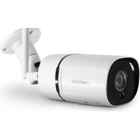 Avidsen 1920x1080p caméra vidéo wifi portée max. 15m blanc - 123413