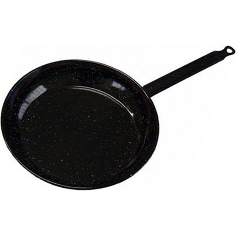 Teglia smaltata piana 28cm manico ideale