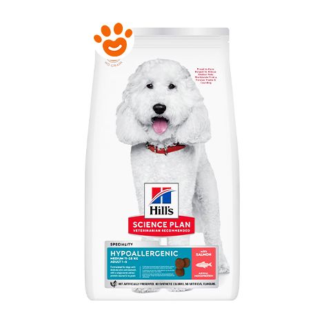 Hills Dog Science Plan Hypoallergenic Adult Medium Salmone - Sacco 12 Kg - Cibo Secco Cani