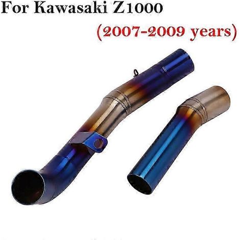 Tubo De Enlace Medio Modificado Para Escape De Motocicleta, Adaptador De Seccin De Acero Inoxidable Para Kawasaki Z1000 2007 2008 2009, 51mm( B) (1/5)