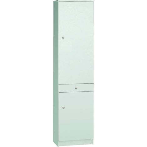 Kit mobile multiuso colonna bagno h183 l46 p29 cm finitura bianco sarmog 452k - Sarmog (1/9)