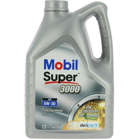 Bidon huile de moteur - MOBIL - S3000 5W30 XE - 5 L - 4 saisons (1/3)