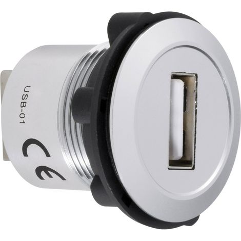 TRU COMPONENTS USB-01 USB-Einbaubuchse 2.0 Buchse, Einbau USB-Buchse Typ A auf USB-Buchse Typ A Inha