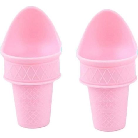 Glace crème et Popsicle outil lot glace crème cuillère mini cuillère Cones lot Good Grip plastique biscuit pâtisserie A (1/5)