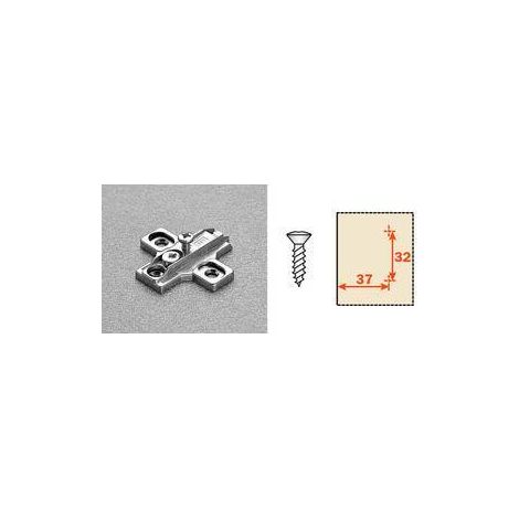 50 x SALICE BASETTA REG P/CERNIERE B2R3E39  H 3