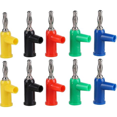 Fiche banane U31 de 4 mm pour le raccordement de lampes et de haut-parleurs – pratique et sans condensation pour les appareils électriques