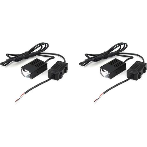 2 feux antibrouillard LED universels pour voiture, 1,5 pouce, à grille, double éclairage blanc et jaune (1/5)