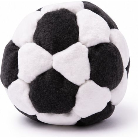 Design créatif, unique, amusant, pratique, mignon et adorable pouf de football éducatif portable et innovant -- Pouf de football éducatif - Noir et blanc --