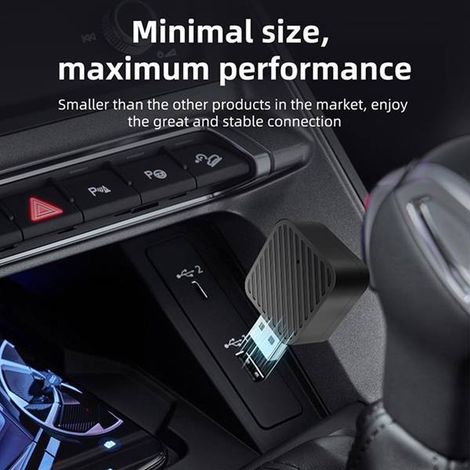 Available in 1 color: Black Material: ABS Wireless CarPlay Auto Adapter Wireless CarPlay Security (1/4)