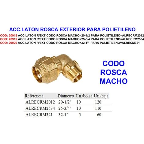 acc.laton r-ext.codo rosca macho 20-1-2 para polieti alrecrm2012