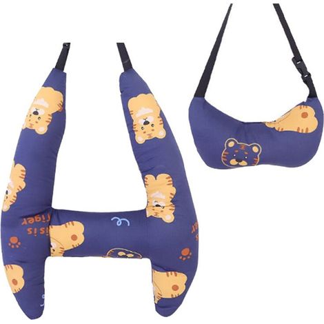 Appui-Tête de Voiture en Forme de H, Oreiller pour Enfant, Voiture, Sécurité Du Sommeil, Oreiller de , Motif de Dessin Animé, Lavable, (1/2)