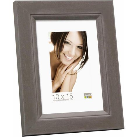 Cadre Photo Bois Gris 33,4 x 25,9 x 1,5 cm (1/2)