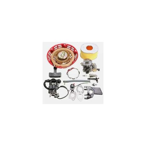 Honda GX200 GX140 GX160 Service-Kit Vergaser Zündkerze Zündspule Rückstoßstarter Dichtungen  - Crezuo