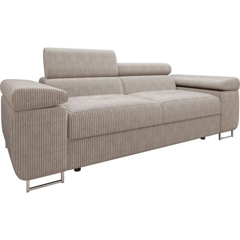 Sofá Comfivo Vinetum II, Poso 03, 198x102x70cm, Tapiz, Patas: Plástico, Metal