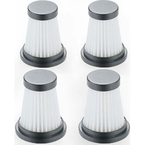 Ulisem 4er-Pack Akku-Staubsauger-Ersatz-HEPA-Filter für Moosoo K12 K12 Pro K13, für Genius Invictus One 1.0 X7/2.0, für Foxnovo 13KPA Handstaubsauger-Filterzubehör