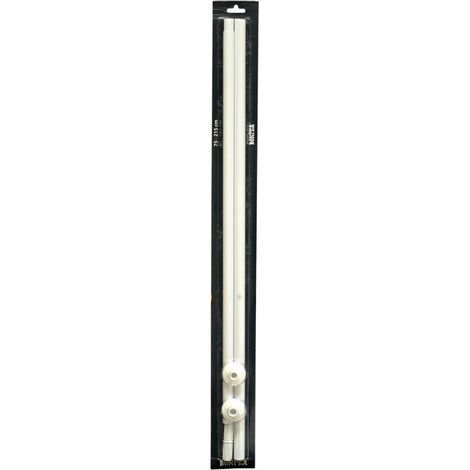 Accessori Bagno - Telaio Per Tenda Vasca Estensibile Cm 105/185 Bianco