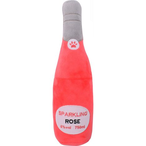 Jouets en peluche pour chien en forme de bouteille de tequila et de champagne, jouet à mâcher résistant aux morsures et aux dents propres (1/5)