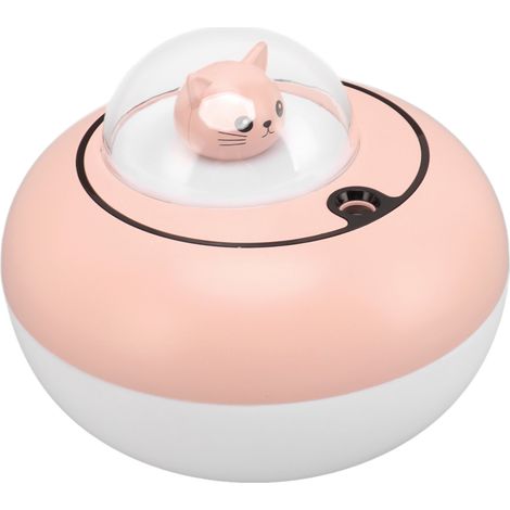 Mini-humidificateur portable silencieux sculpture chat mignon rose pour bureau maison prise USB (1/5)