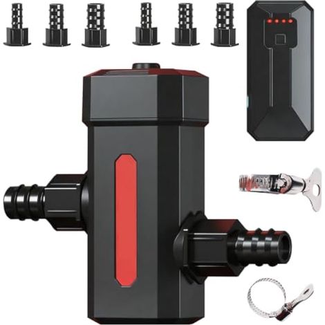 Stérilisateur UV D'aquarium,Filtre à Rayons 7 W UV-C Clarificateur Bassin Stérilisateur Filtre lumière Lampe Anti-algues avec Minuterie 3/6/12/24 H pour étang D'aquarium Piscines (1/5)
